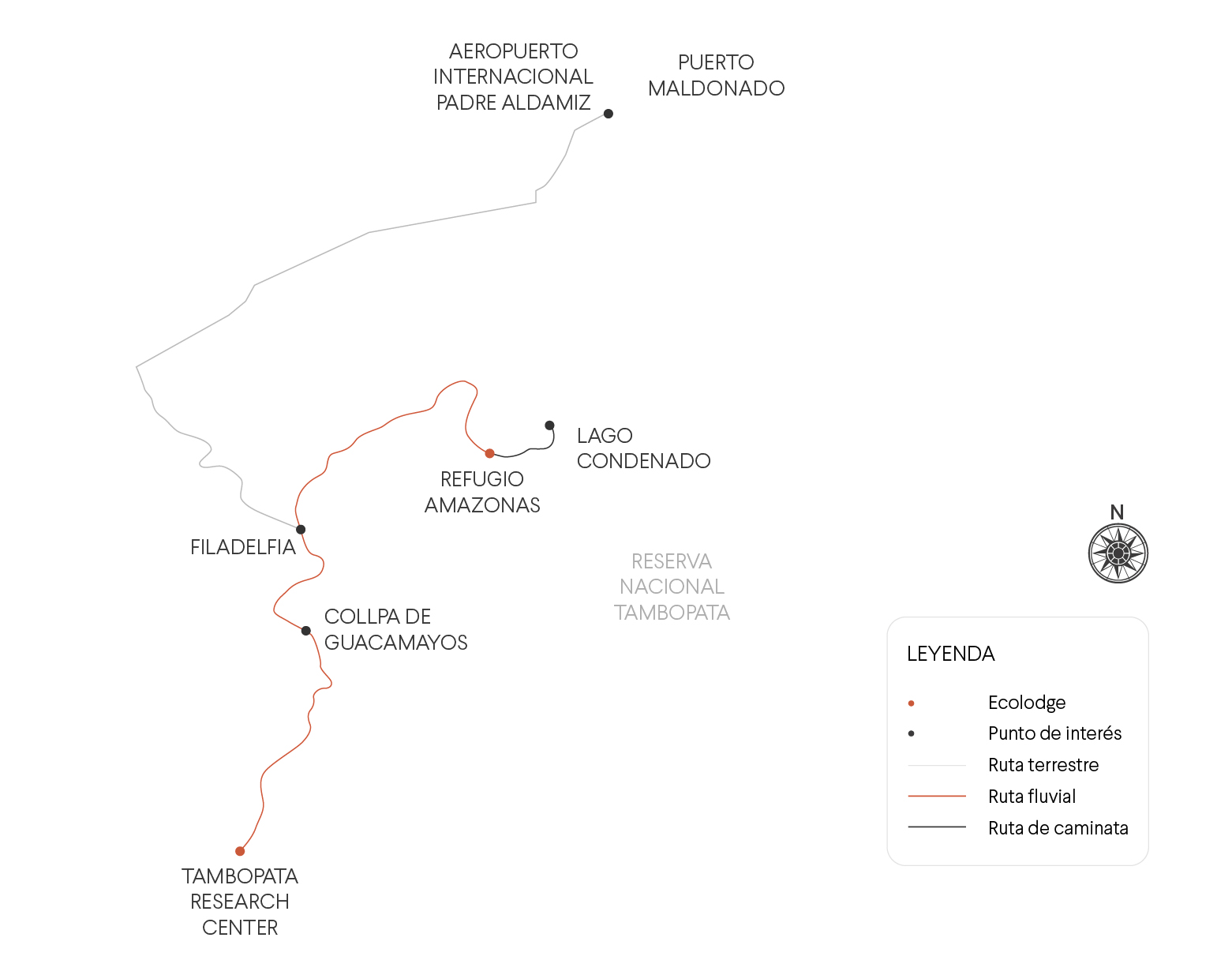 Puerto-Maldonado-Tambopata-Research-Center-Amazon-Jungle-Experiences-Nature-Landscape-Visit-Peru-Mapa